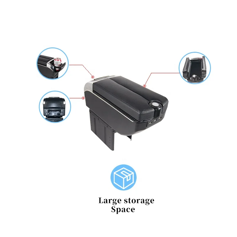 CARFU 7 Usb с подстаканником роскошный Aooya Brazo Автомобильный Универсальный автомобильный подлокотник консоль автомобильные