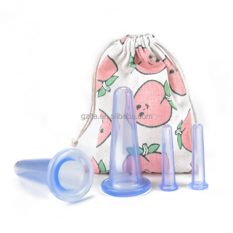Massage cupping Anti Fatigue Meridian  Control Health and Beauty Spa Security  Silicone massage cupping set