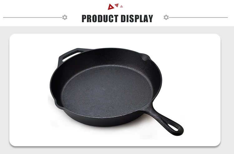 Cast Iron Fry Pan with Long Handle Cast Iron Skillet