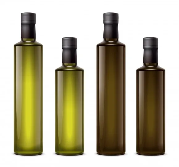 Wholesale 100ml 250ml 500ml 750ml 1L Empty Square Dark Green Marasca Cooking Olive Oil Glass Bottles
