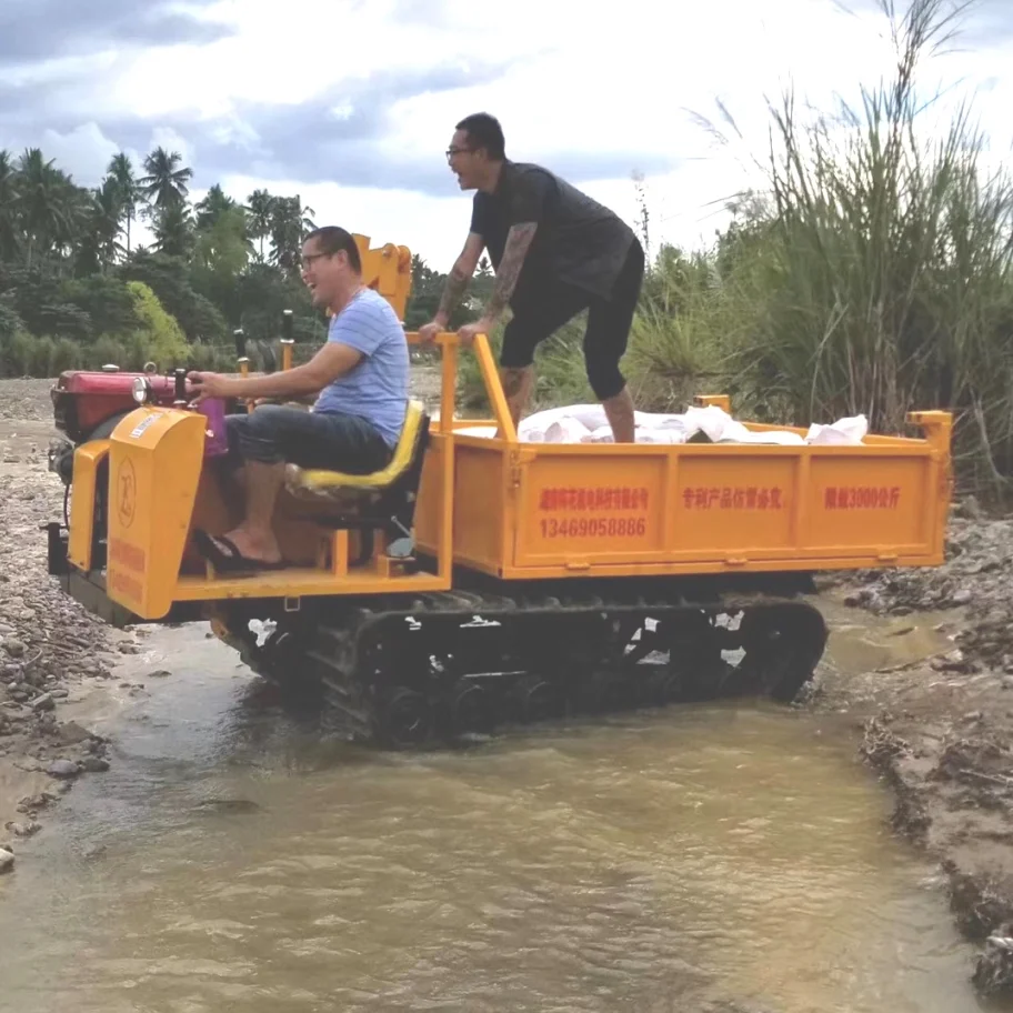 3 ton ride on crawler mini dumper forest farm used mini small track crawler dumper