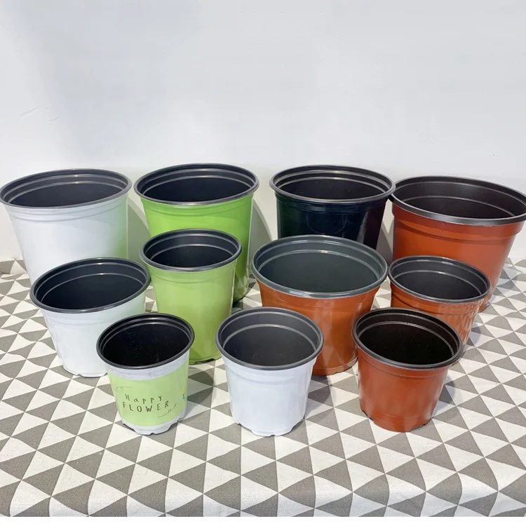 Factory Price Plastic Flowerpots raise plant flower soft thermoformed Nursery Flower Pots