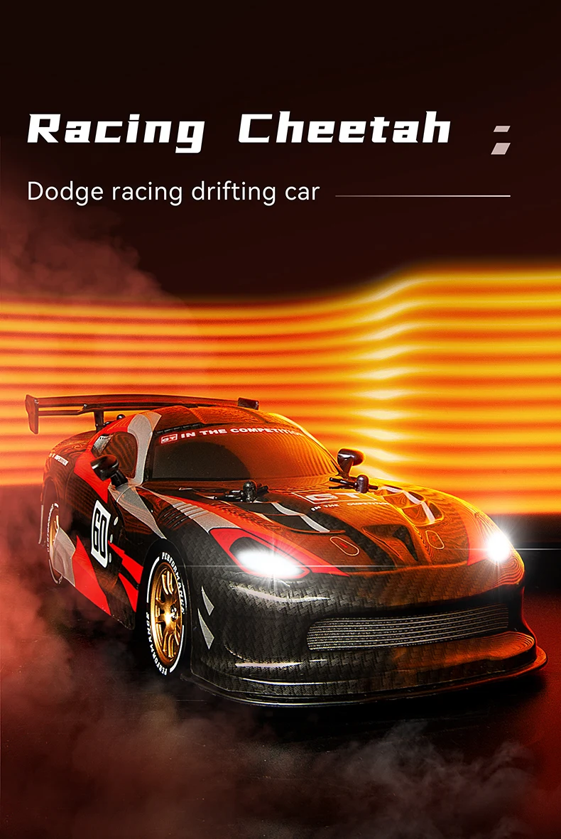 Новый полноразмерный четырехколесный привод 1:16 Dodge высокоскоростной Дрифт автомобиль RC гоночный RTR шины подарок для детей Рождественский
