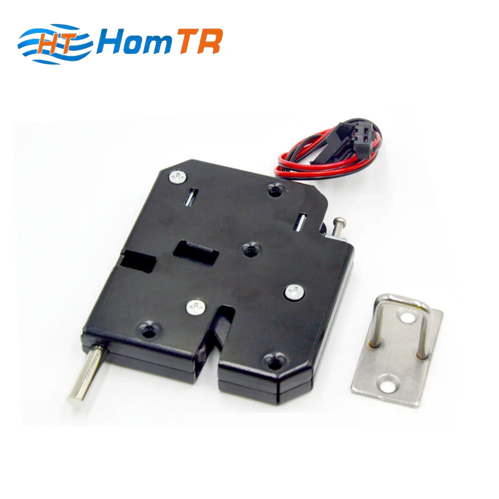 HomTR Electronic Magnetic Lock 12vdc Solenoid Latch Spring Safe Lock for Gym Locker Door