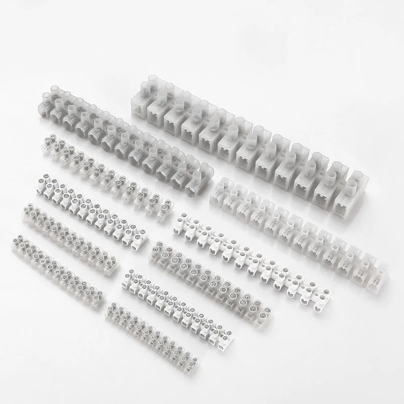 5A Plastic Electrical Insulated Screw Meter Terminal Blocks connectors