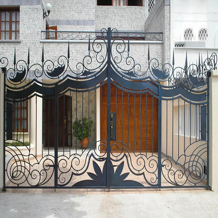 Modern stylish house iron main gate designs with high quality and good price