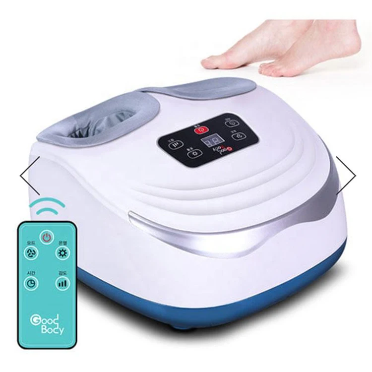 High quality air pressure electric hot heater vibrate roller bath kneading feet massager massage machine
