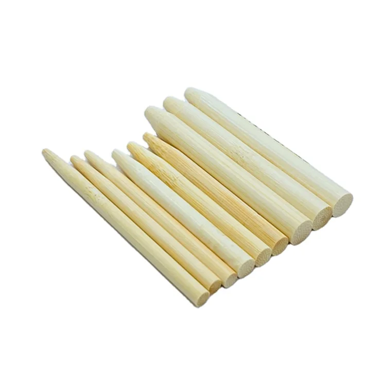 Bamboo Sticks Packing Tobacco Skewer 5.0mm 6.0mm 73mm 88mm for Pre-Roll Cone BBQ Tools with Customizable Logo