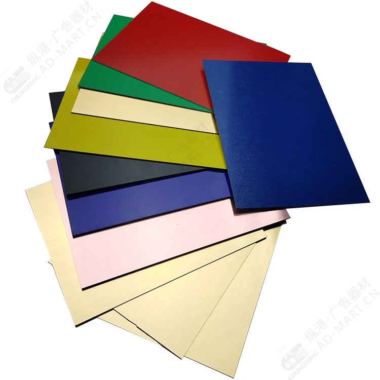 ABS Double Color Plastic Sheet 2 layer colors  CNC Engraving two tone acrylic sheets for advertising Signs & Badges
