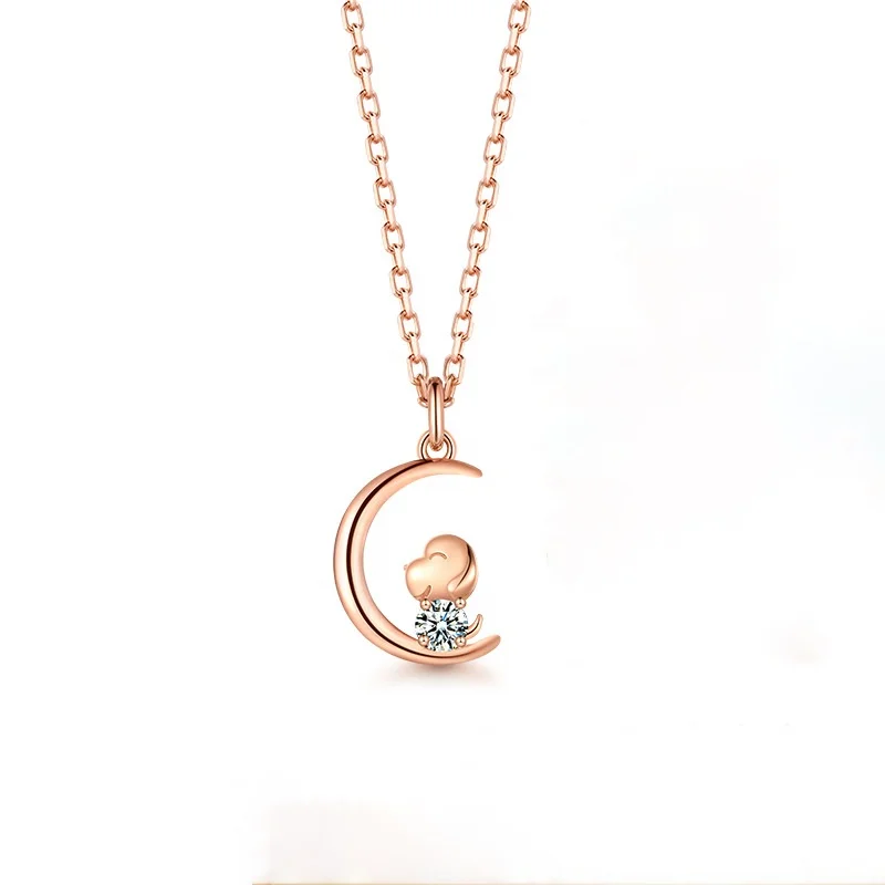 Chinese Style Twelve Chinese Zodiac with Zircon 925 Sterling Silver Necklace Lucky Necklace Wholesale