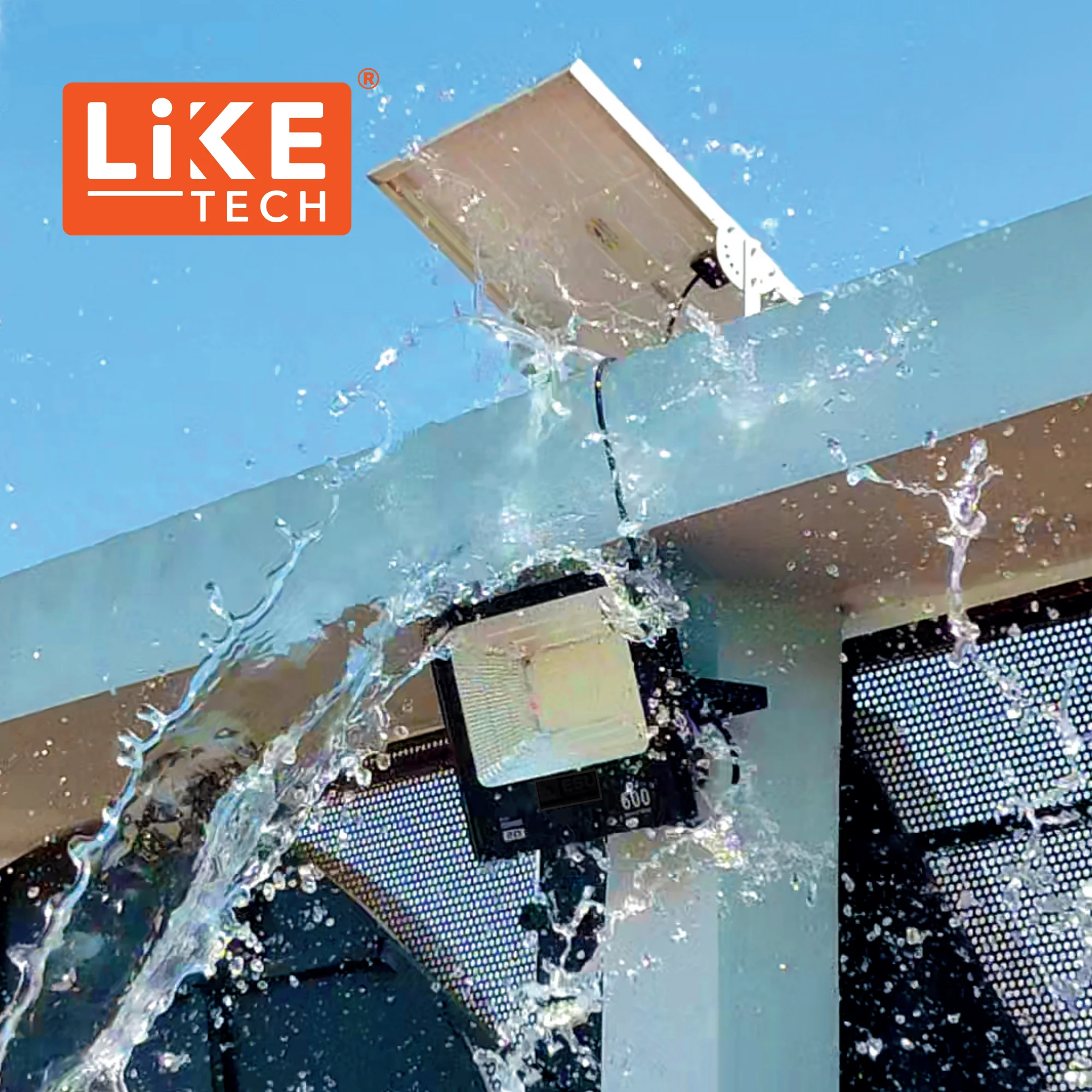 LikeTech 100 Вт 200 300 400 500 садовые настенные Водонепроницаемые светодиодные уличные Солнечные прожекторы 1000