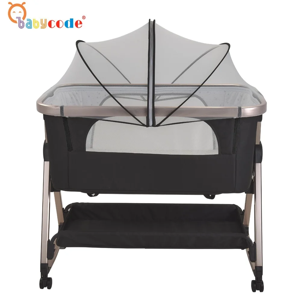 2021 Baby Code Portable/ Bed setting crib Baby bedding Bassinet Sleepers /Cradle/ wood look Baby Cribs