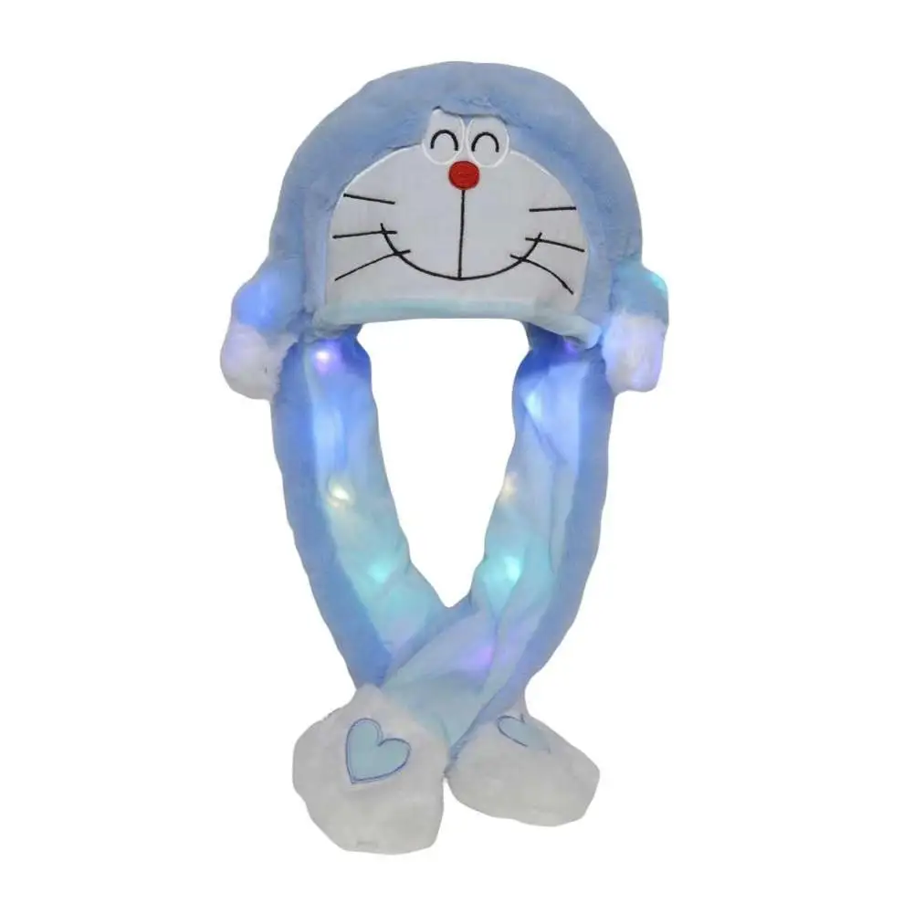 new arrival LED plush hat two cute rabbit long bunny ears hat