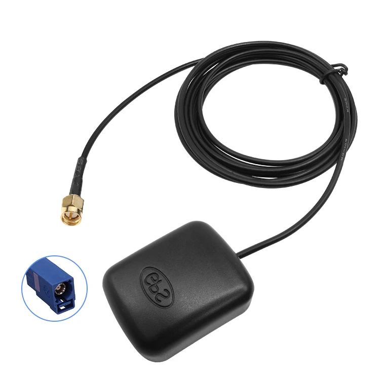 Car Navigation GPS Antenna With Fakra connector RG174 Cable  Active GPS Auto Aerial