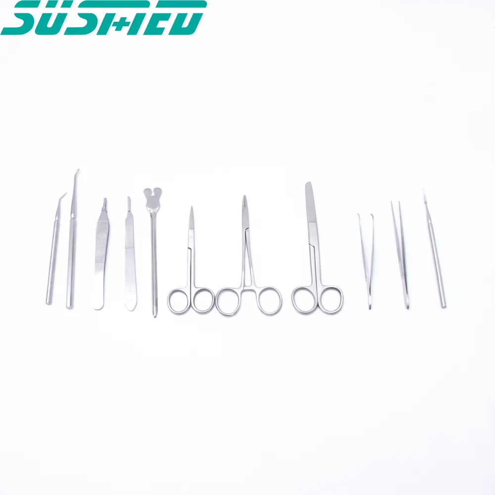 Cheap Price Medical Vet Student Suture Practice Training Kit Dissection Set Surgical Instruments Dissection Kits