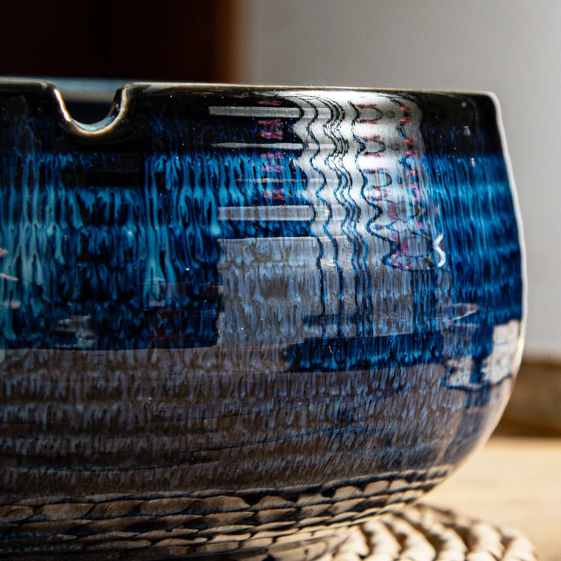 Fashion design modern home restaurant hotel custom ceramic porcelain smoking ashtrays ceramic ashtray