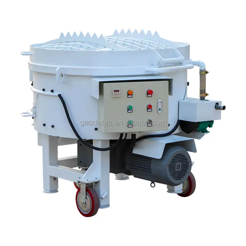 electric 250kg castable refractory pan mixer for smelter refractory project