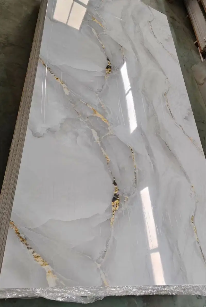 High Quality Cheap Price Interior Wall Panel 3mm Waterproof UV Panel PVC Marble Sheet For Wall Decor