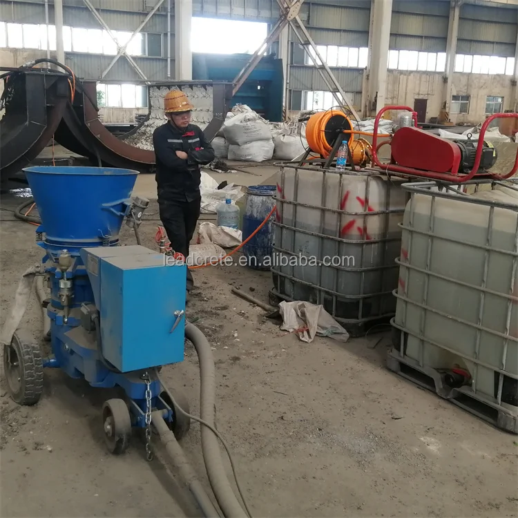 Dry  electric motor new concrete gunite machine refractory gunning shotcrete machine