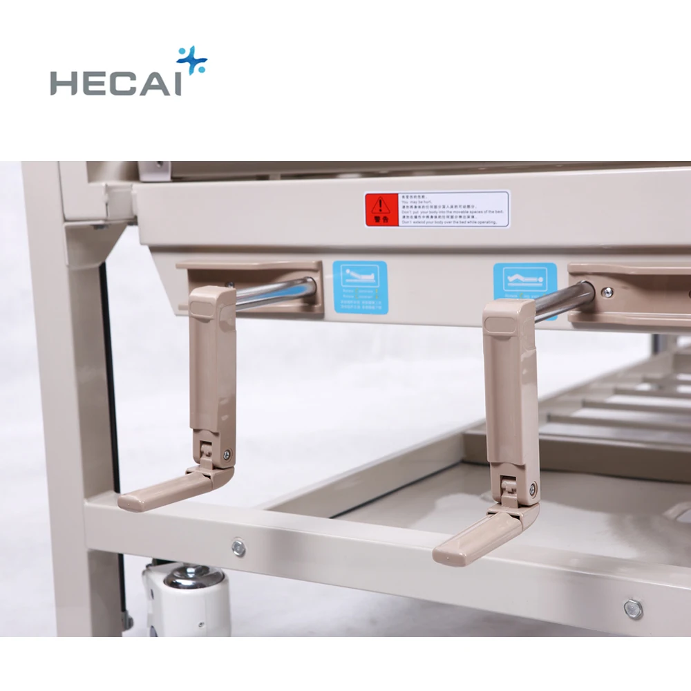 cheap one crank single function manual epoxy hospital children bed with protective side rail