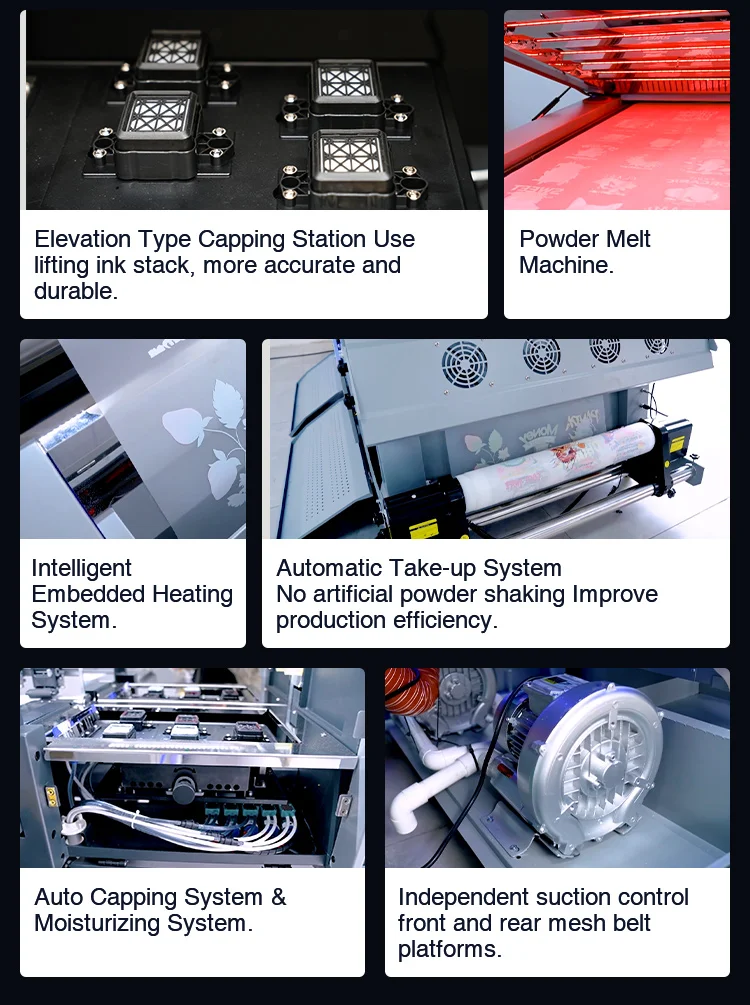 kingjet no powder dtf printer powder less dtf inkjet printers 68cm impresora dtf