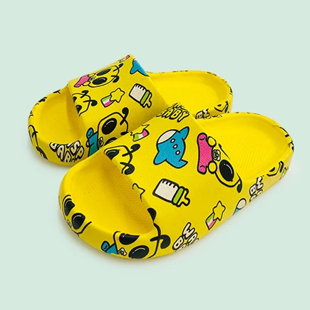2021 Newest little baby boy best designer cartoon slides slippers for kids
