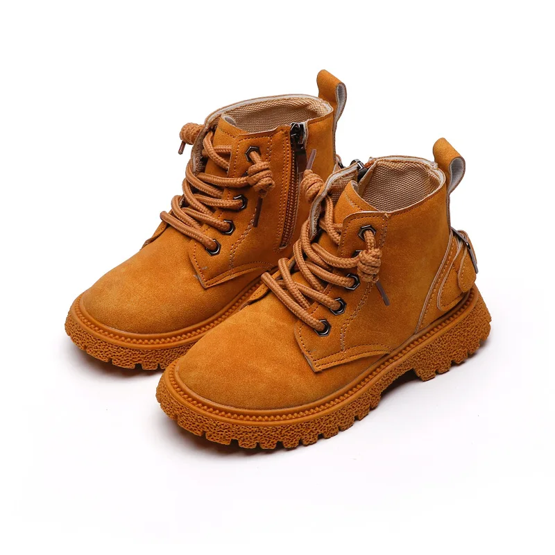 Shangzhou OEM Sepatu Танак 2021 осень весна Нескользящие удобные детские сапоги в британском стиле