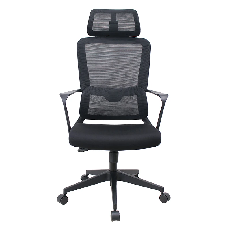 Customizable Fabric Seat Fixed Handrail Executive Swivel Home Work Ergonomic Mesh Office Desk Chairs