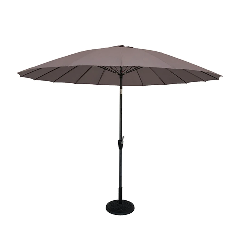 24 ribs 2.7 meters parasol grey patio market umbrellas commercial
