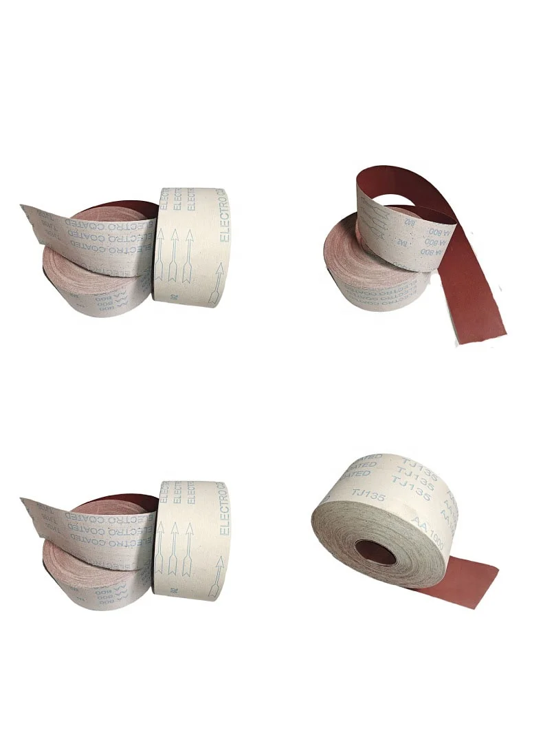 High Quality Emery Cloth Abrasive Sanding cloth Belt Sticky Back Sand Paper Roll  For Grinding And Polishing