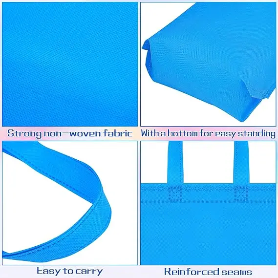 Eco Carnival Party Christmas Recycled Ultrasonic Multi-Color Tote Non Woven Fabric For Purpose Of Bag