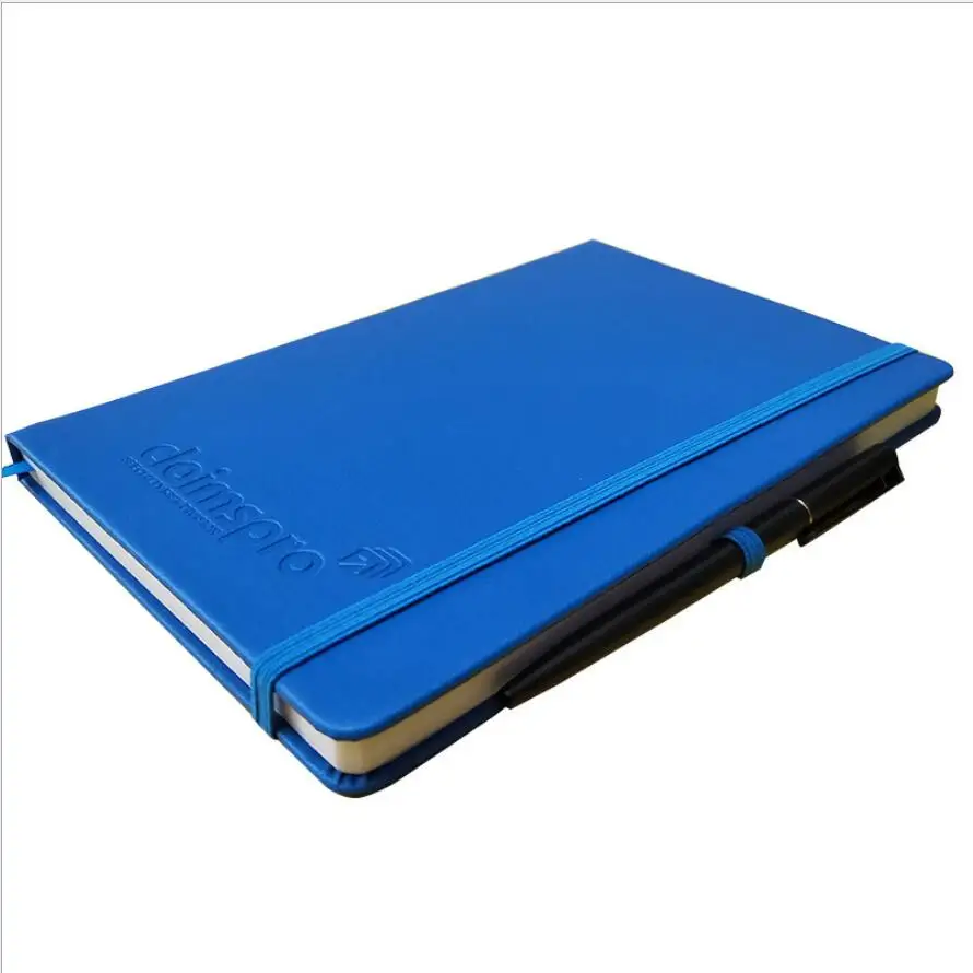 2023 manufacture books OEM Custom hardcover A5 with pen PU leather journal school supplies notebook