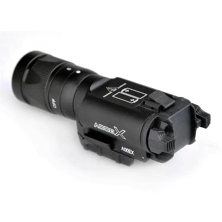 NcDe X300V Tactical Flashlight with Universal or MIL-STD-1913 (Picatinny) Rails night lights as the lighting facilities