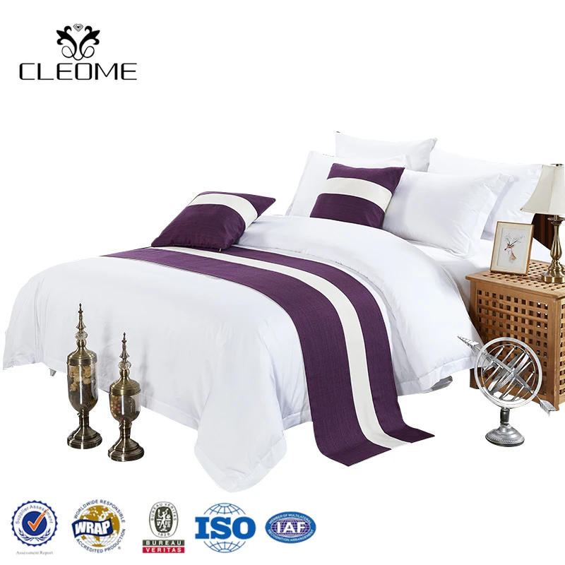 100% Cotton Plain Dyed Comforter Set Various Jacquard Pattern Bed Sheet Set