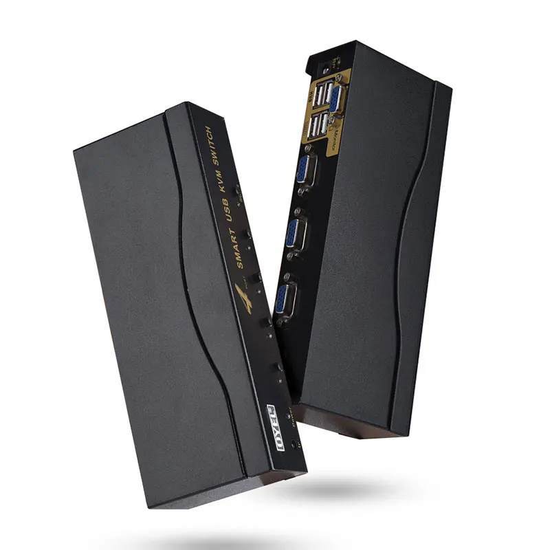 Factory 4 port VGA KVM Switch manual Switch 1 input to 4 output VGA KVM Switch