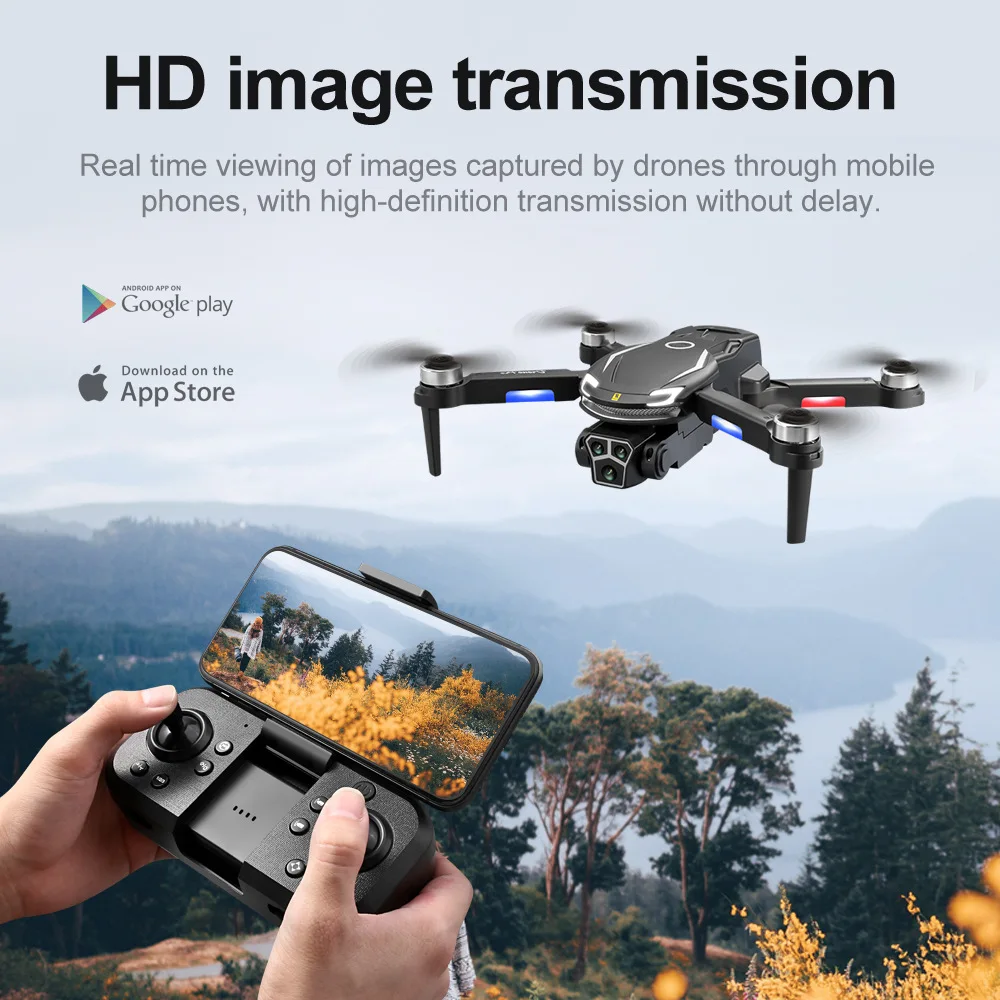V888 Drone 8k Drone With Camera Obstacle Avoidance  Long endurance four axis brushless rc drone toy