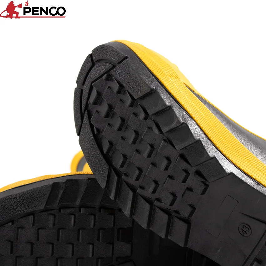 rubber material fire resistant fireman boots fireman used