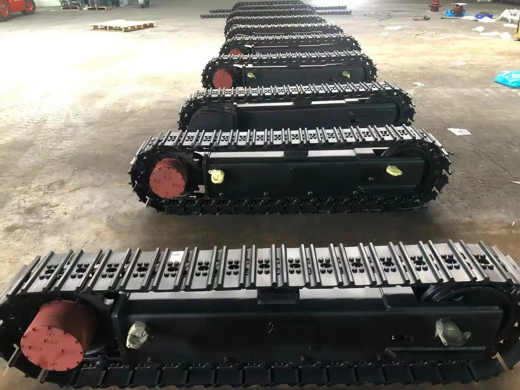 Mini Tracked Chassis System 2ton Undercarriage For Excavator Chassis Construction Machinery Parts