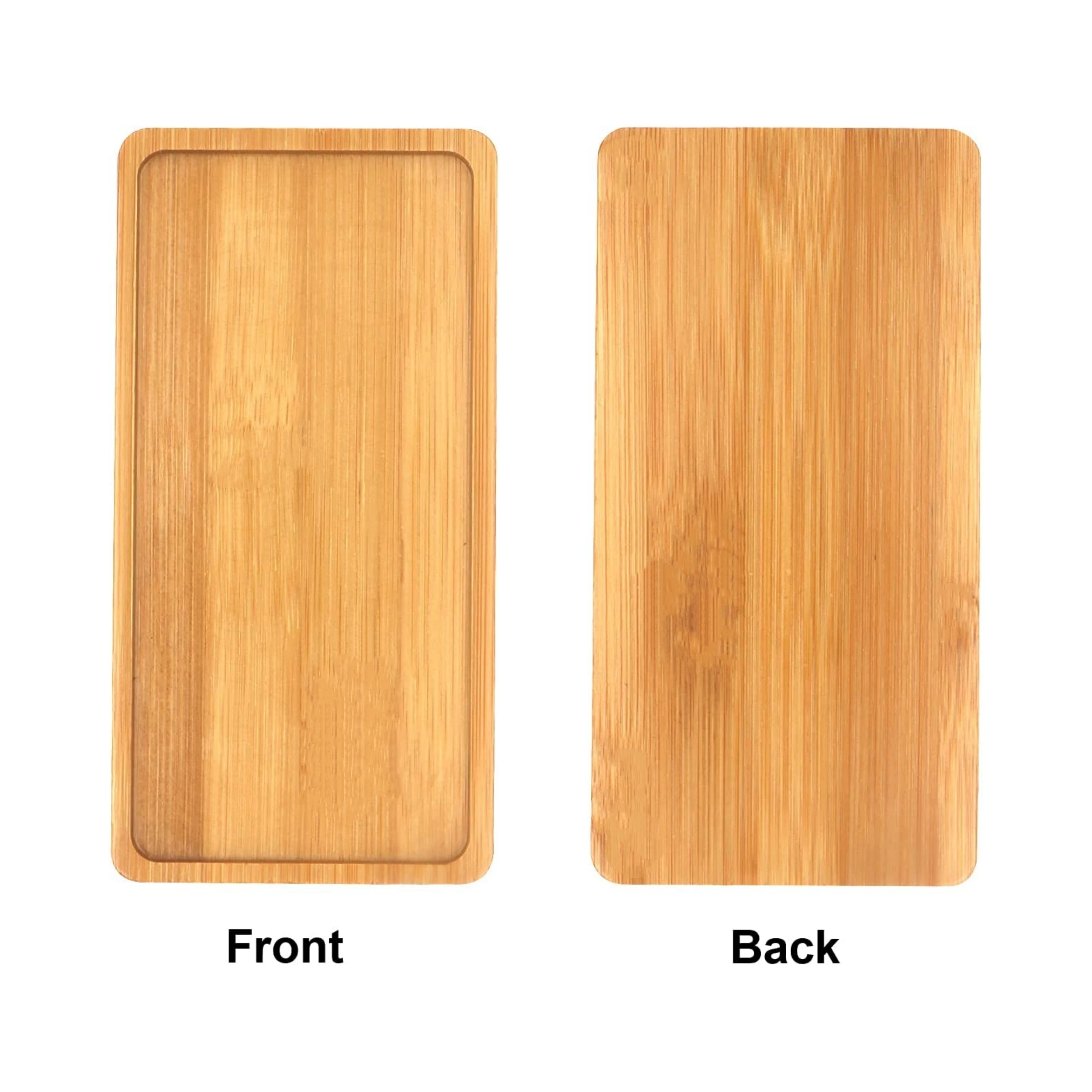 High Quality Bamboo Tray for Cake Food Tea Set Server Dishes Custom Wooden Serving Tray Kitchen Accessories