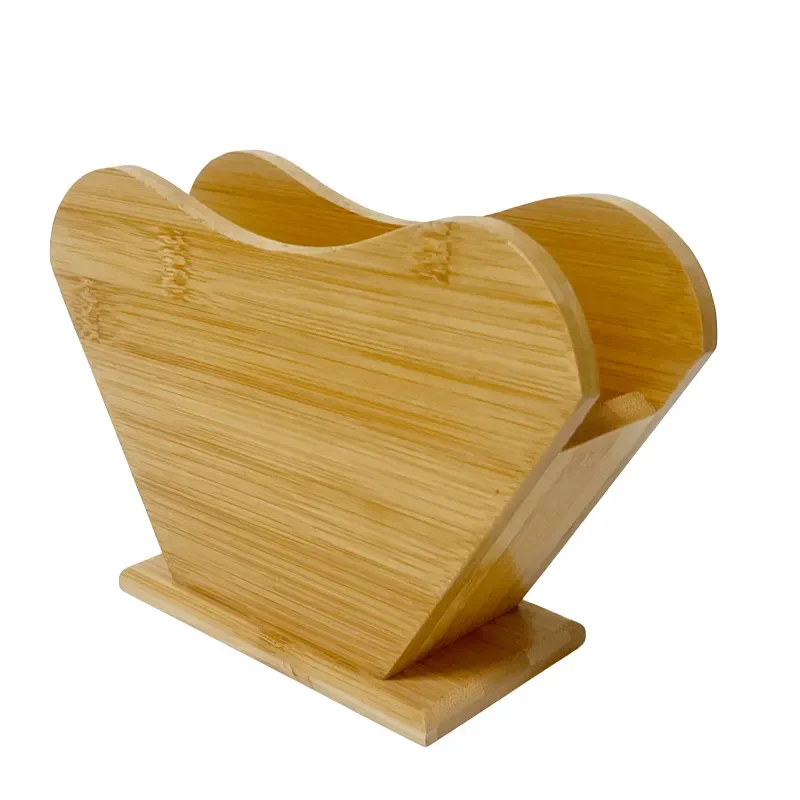 coffee paper storage container dispenser rack shelf bamboo wood coffee filter paper holder rack