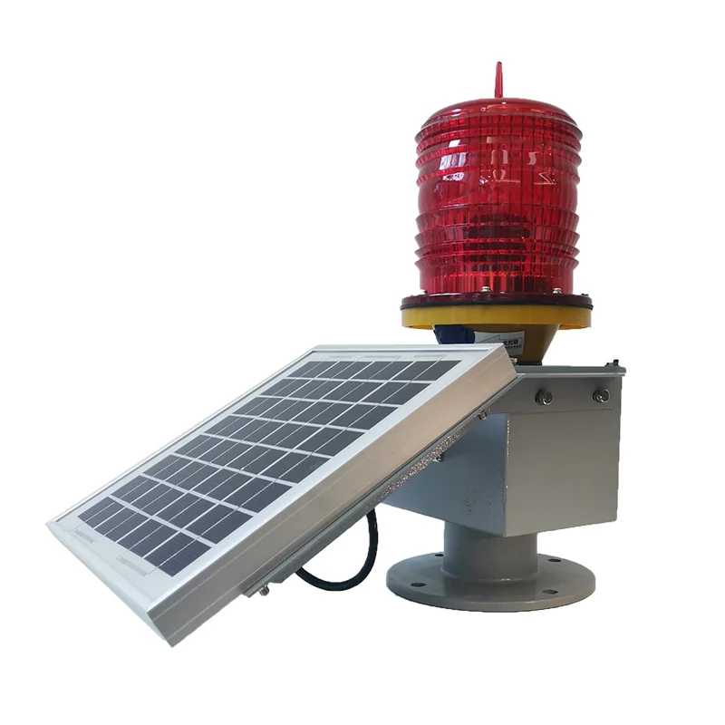 300LX IP66 off grid solar power warning light obstacle for aviation safety