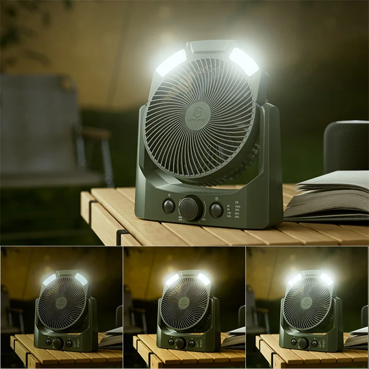 Small Custom Usb Electrical Mini 8Inch 20000Mah D Rechargeable Battery Outdoor Led Light For Home Office Desk Camping Table Fans