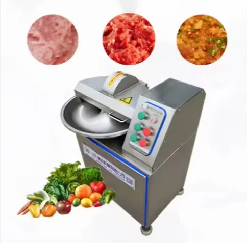 Commercial Kitchen Equipment High Efficiency Stainless Steel Meat Bowl Cutter Pork Chopper Bowl Cutter for Factory
