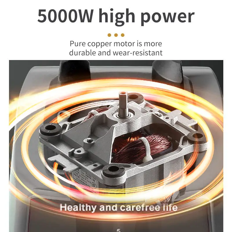 SOKANY Product SK-666 5000W 2.5L Capacity 9 Speed Adjustable Portable Beauty Blender Machine And Fresh Fruit Juicer Extractor