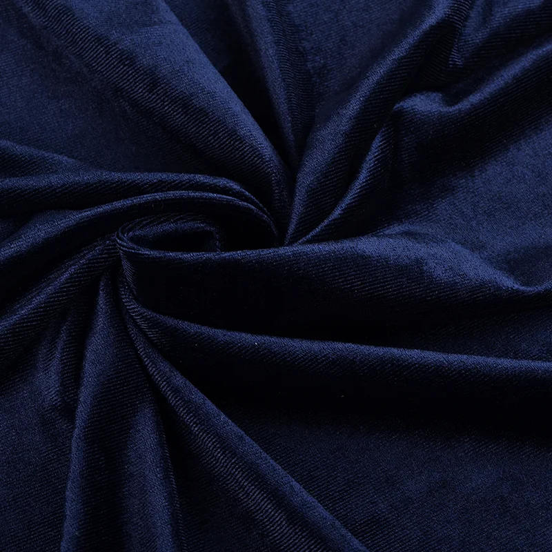 In-stock High fastness Silk Velvet fabric for clothes 180GSM Polyester Spandex knitted stretch textiles garment