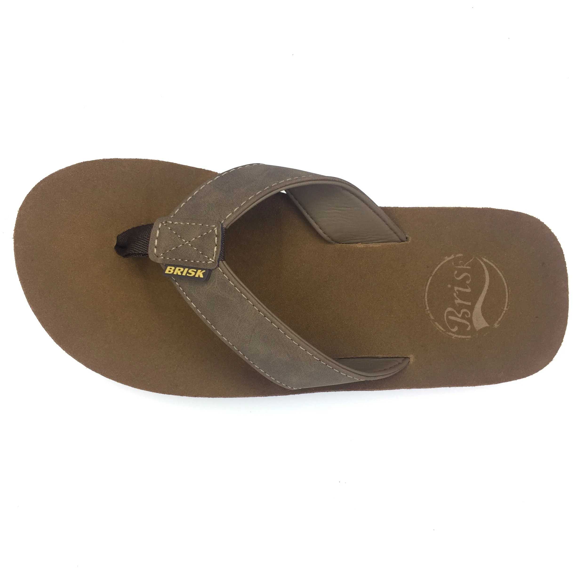 New Wholesale Fashion Pu Flat Sole Flip Flops Summer Cool Men Slipper