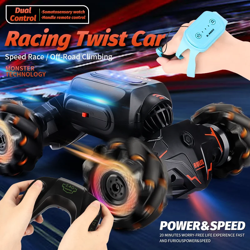 Wholesale Price Rotating Roll Stunt Car Rc 2.4G Remote Control  Drift 360 Degree Rotation Tumbling Double Sided Driving