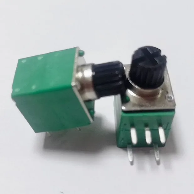 Вращающийся потенциометр громкости 7 Pin 10k 50K 150k Ohm 9 мм вертикальный 3-контактный Потенциометр регулировки громкости 9 мм