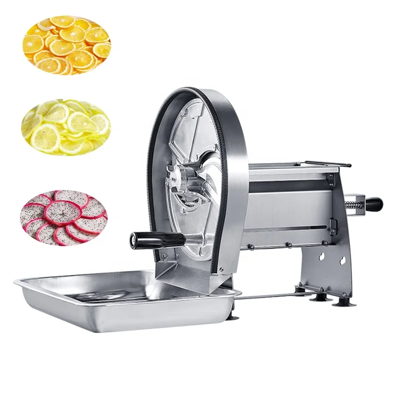 High Efficiency Small Manual Home Use Apple Radish Carraot Orange Lemon Potato Cabbage Slicing Cutting Slicer Machine for Sale