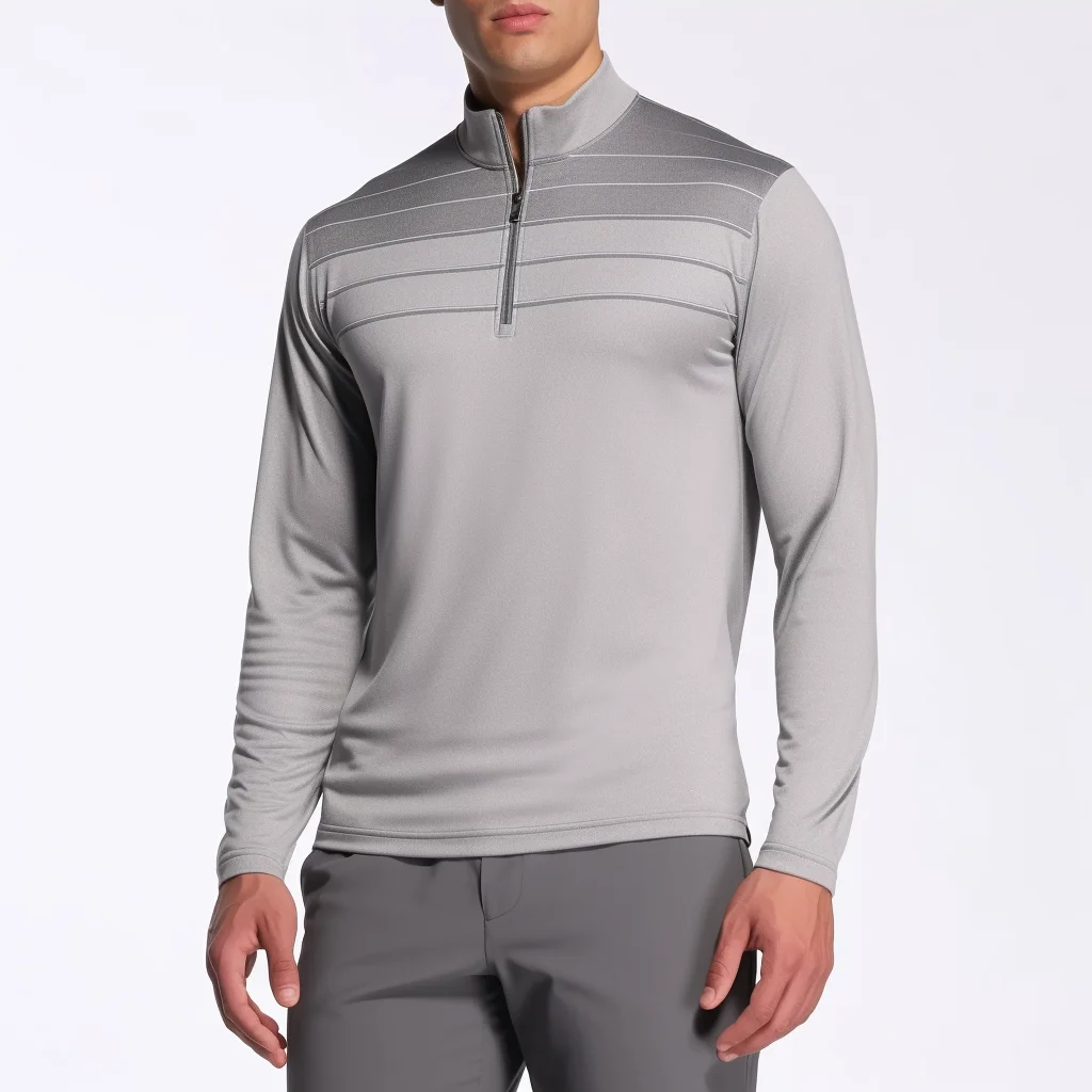 2023 Custom High Quality Golf Clothing Men Half Zip 1/4 Zip Quarter 1/4 Zip Pullover